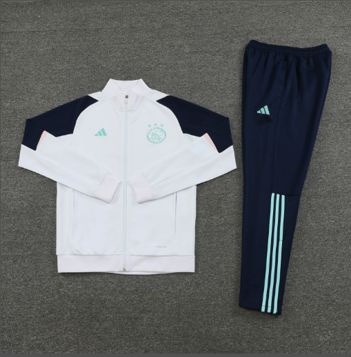 Ajax 23-24 Jacket Training Tracksuit - White